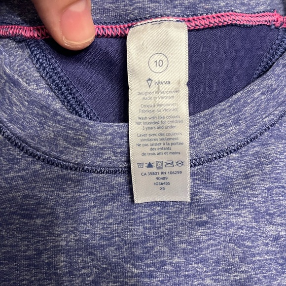 Bundle Ivivva by Lululemon Athletica Girls 10 Tank and Workout Shirt - Picture 7 of 8